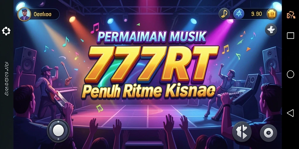 Screenshot utama gameplay <strong>777RT</strong> menampilkan aksi mengasyikkan dalam permainan musik.