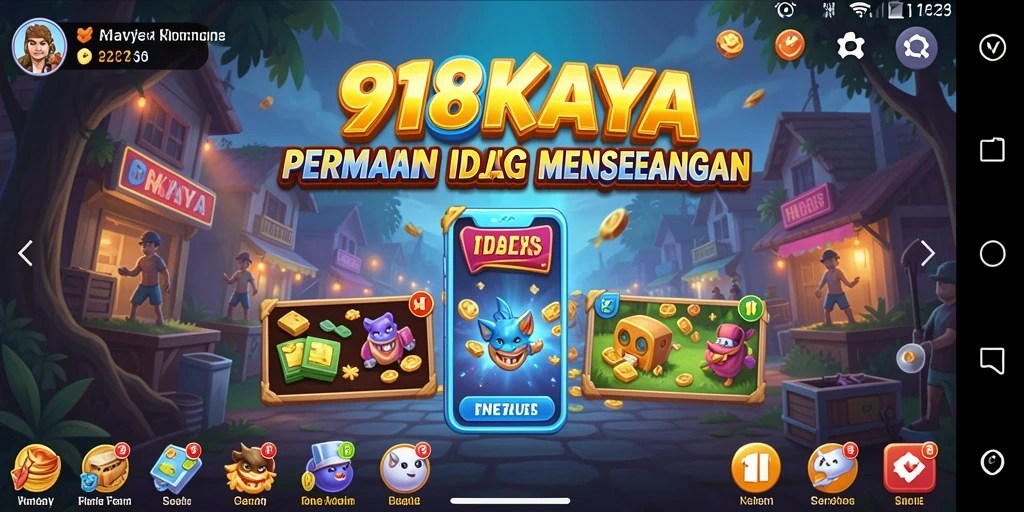 Tampilan gameplay seru di 918KAYA yang penuh dengan aksi Idle.