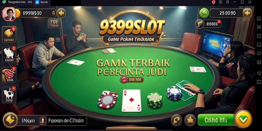 Gameplay seru di 9399SLOT, menampilkan interaksi antar pemain Poker.