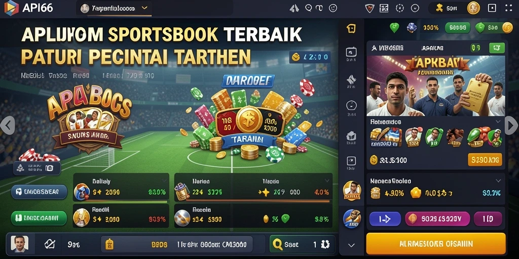 Tampilan menarik dari gameplay Sportsbook di API66.