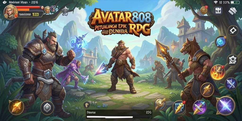 Tampilan gameplay epik dari AVATAR808 dengan karakter dan petualangan menarik.