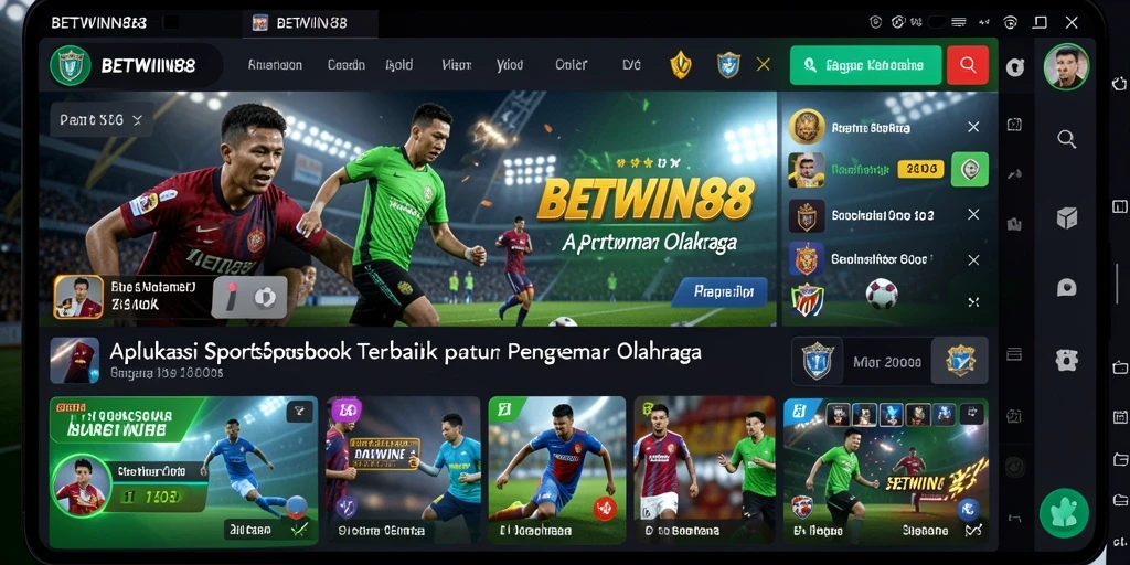 Tampilan gameplay menarik dari BETWIN88 Sportsbook.