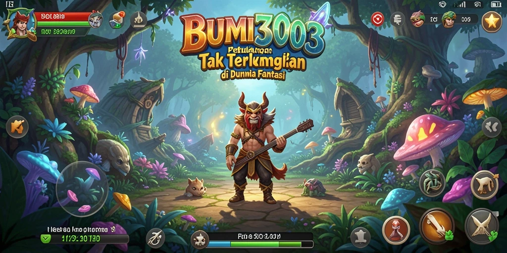 Tangkapan layar gameplay BUMI303 yang menunjukkan petualangan menakjubkan.