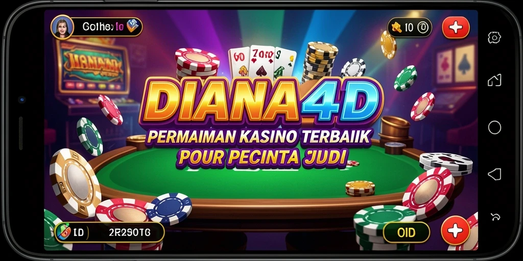 Screenshot gameplay DIANA4D yang menampilkan keseruan permainan Kasino.