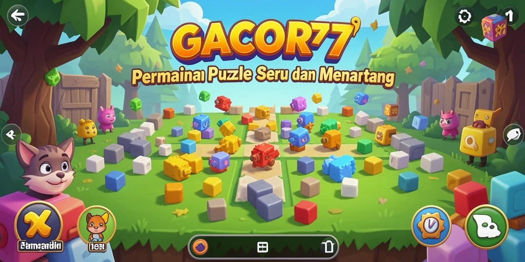 Tampilan gameplay GACOR77 yang menarik dan penuh warna.