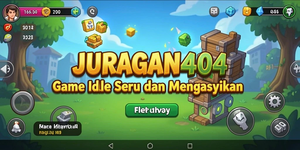 Tampilan utama gameplay JURAGAN404 yang menonjolkan keseruan bermain.