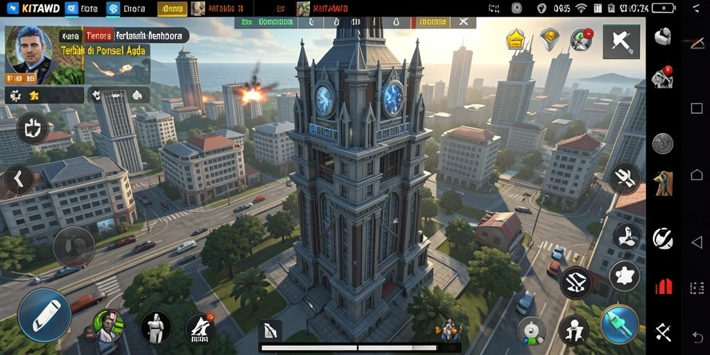Screenshot utama KITAWD menampilkan strategi pertahanan menara yang mendebarkan.
