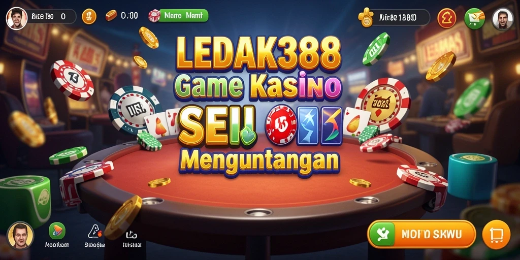 Tangkapan layar permainan Kasino LEDAK388 yang menampilkan grafis memukau.