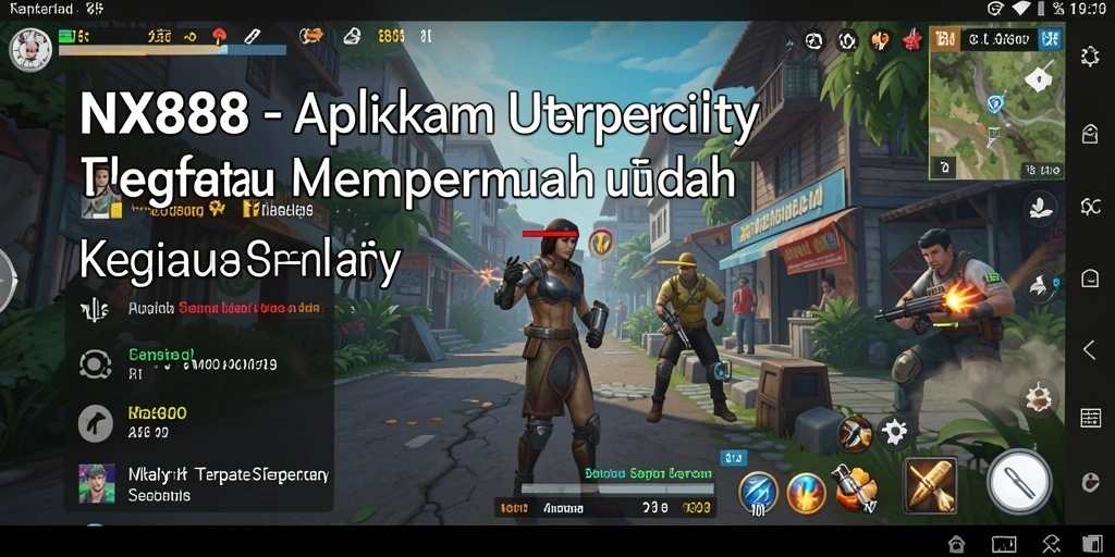 Screenshot utama NX888 menampilkan antarmuka pengguna yang intuitif dan fungsional.
