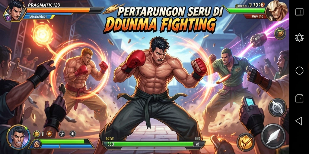 Tampilan aksi pertarungan mendebarkan dalam PRAGMATIC123.