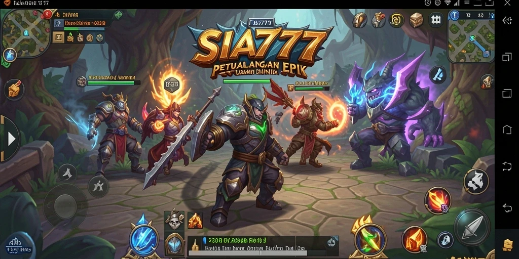 Tampilan gameplay SIA777 dengan aksi RPG yang mendebarkan.