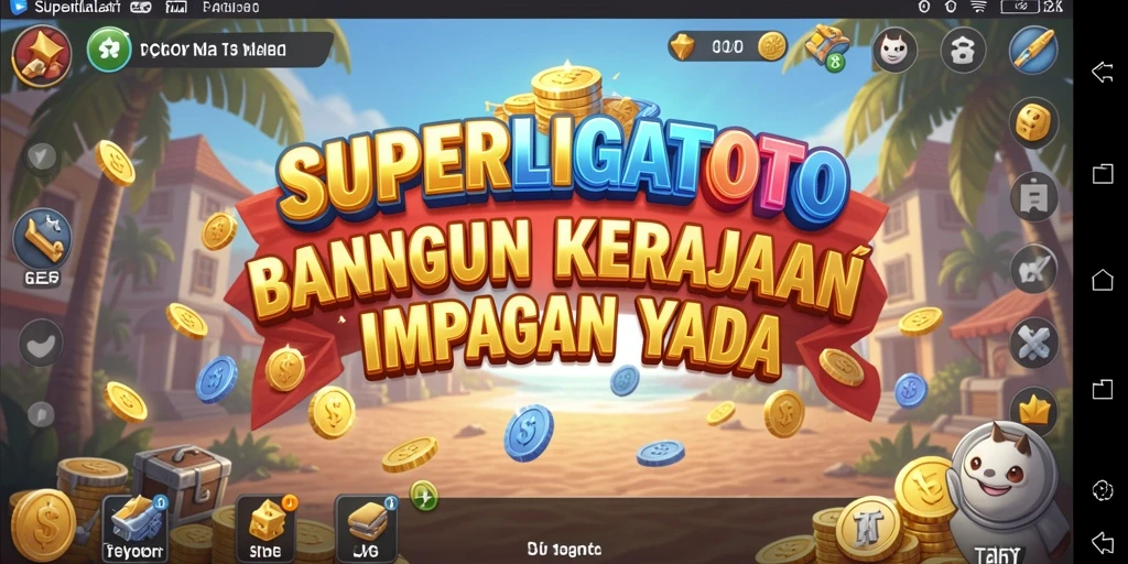 Tampilan menarik dari gameplay <strong>SUPERLIGATOTO</strong> yang penuh strategi bisnis.
