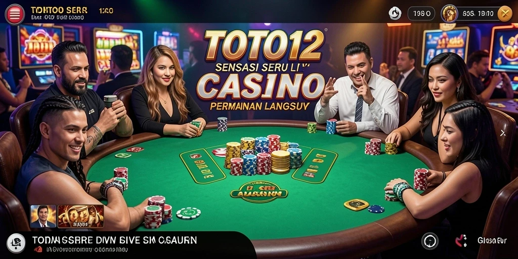 Tampilan gameplay Live Casino TOTO12 yang menarik dan interaktif.