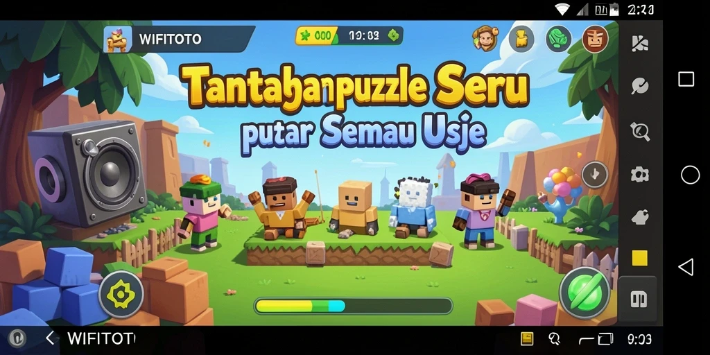 Tampilan gameplay seru WIFITOTO yang penuh tantangan Puzzle.