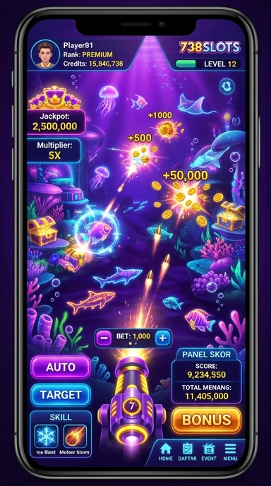 Pengguna 738slots menikmati pengalaman bermain yang menyenangkan.
